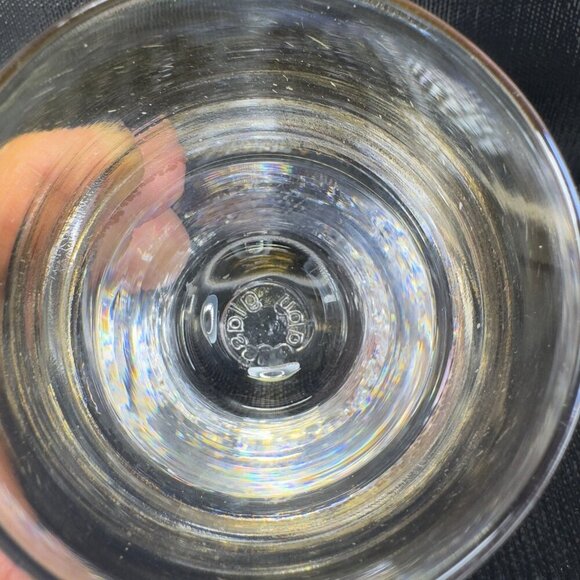 Glassybaby Hand Blown Glass Votive Candle Holder Clear With Gold Layer Cup Glass - Picture 6 of 10